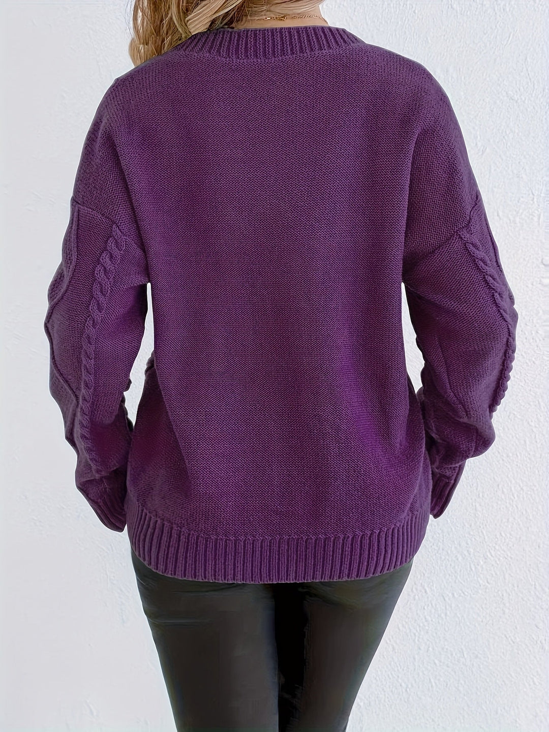 Florine™ | Pull Doux à Motif Floral Torsadé