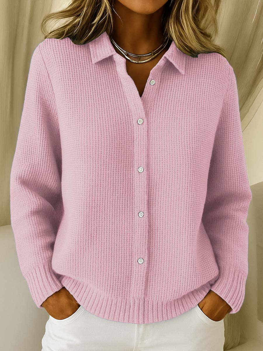 Élise| Cardigan Classique en Maille à Boutons