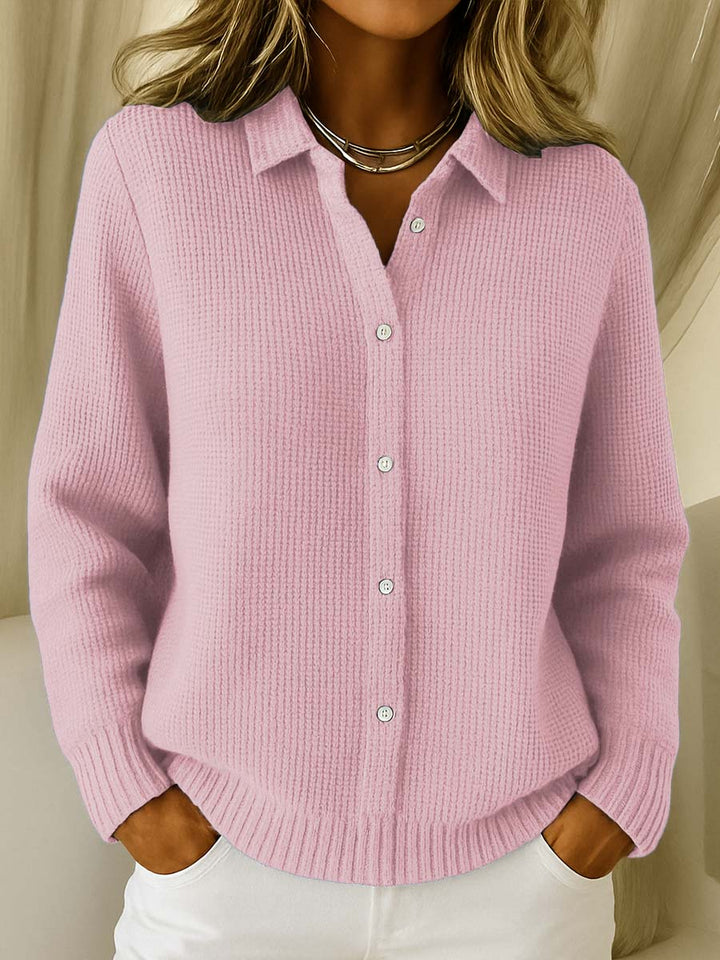 Élise| Cardigan Classique en Maille à Boutons