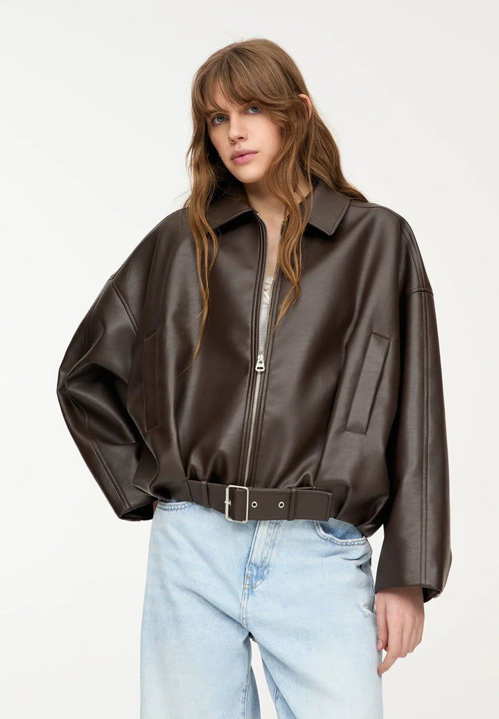 Amara | Veste en simili cuir