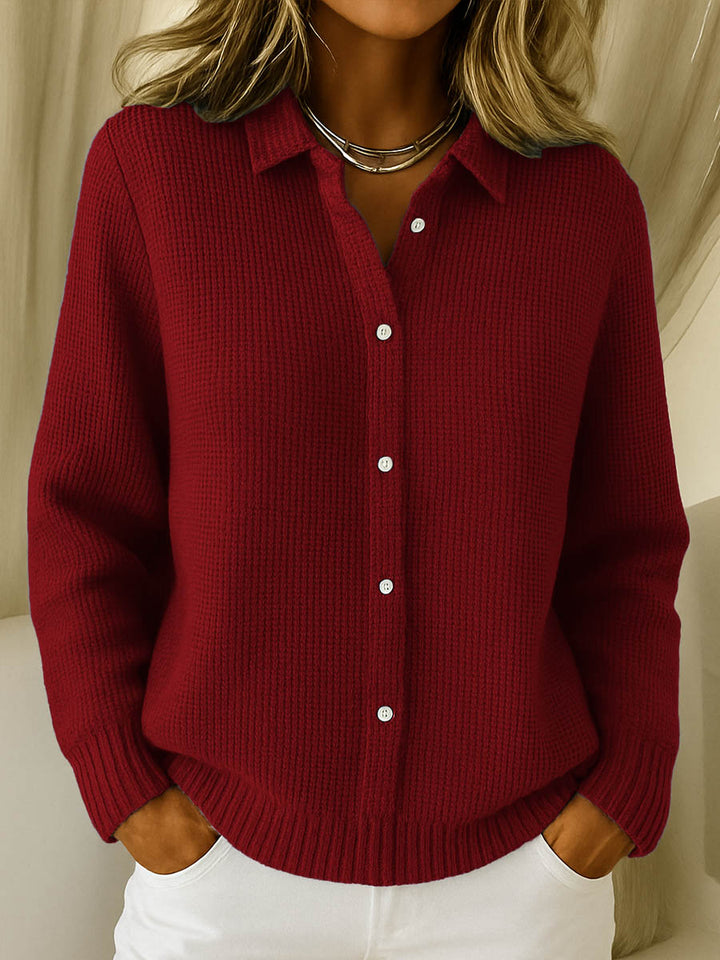 Élise| Cardigan Classique en Maille à Boutons