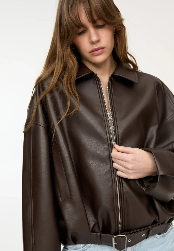 Amara | Veste en simili cuir