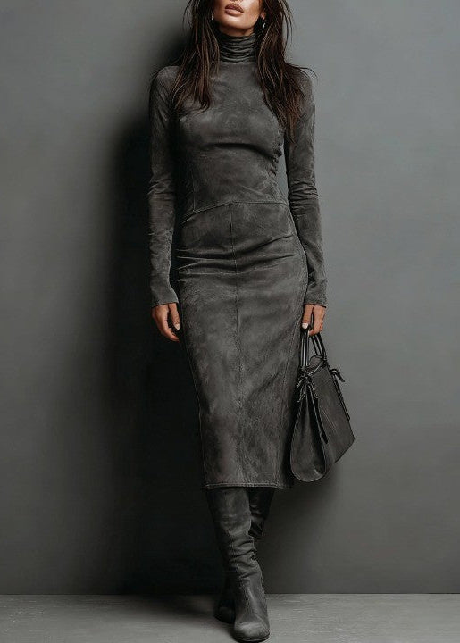 Sandrine ~ Robe midi élégante et confortable