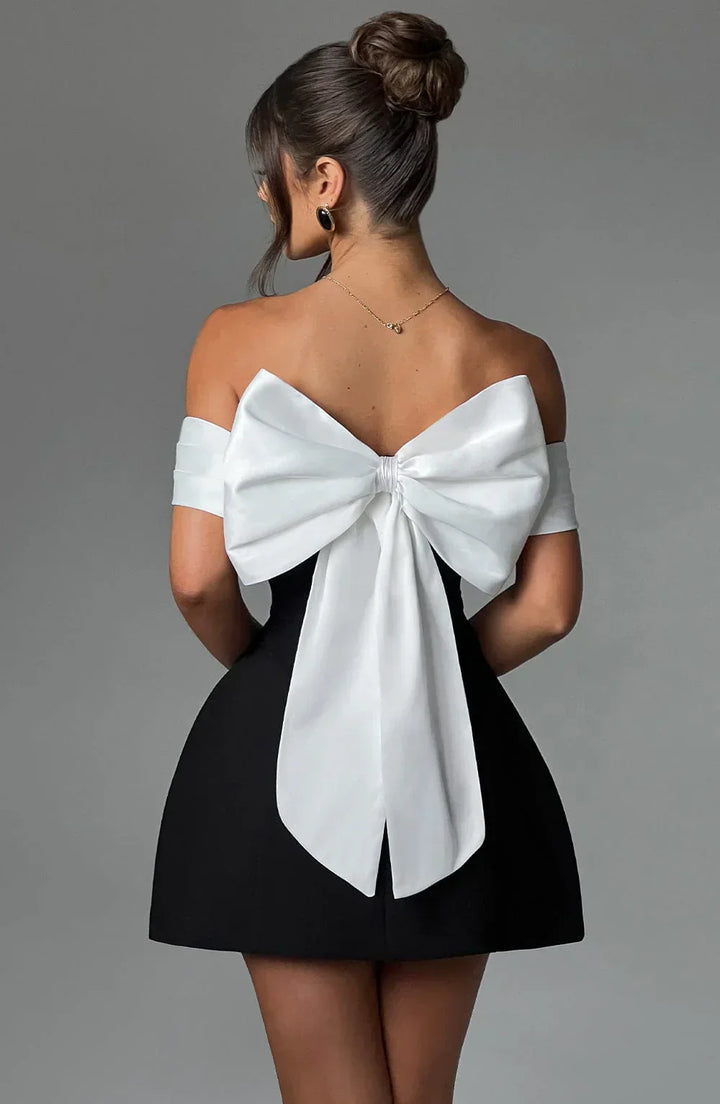Elena | Robe élégante avec nœud