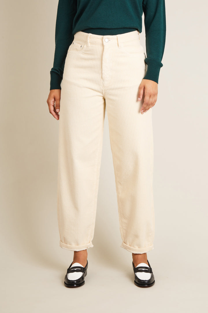 Balloon velvet pants