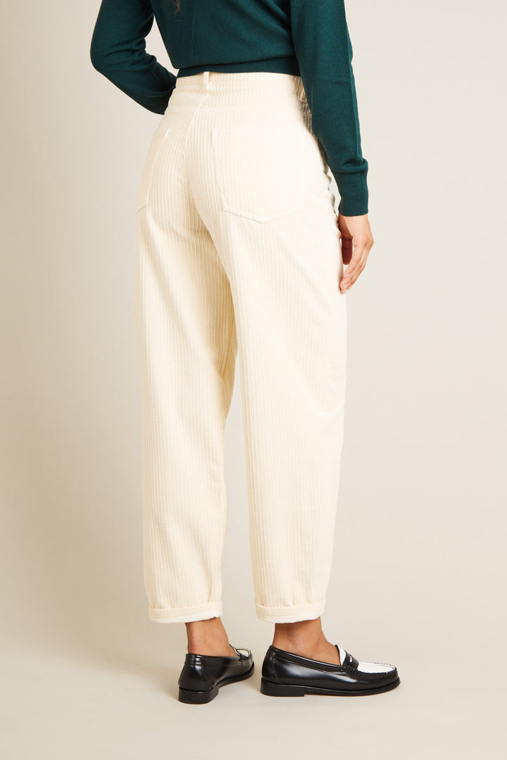 Balloon velvet pants