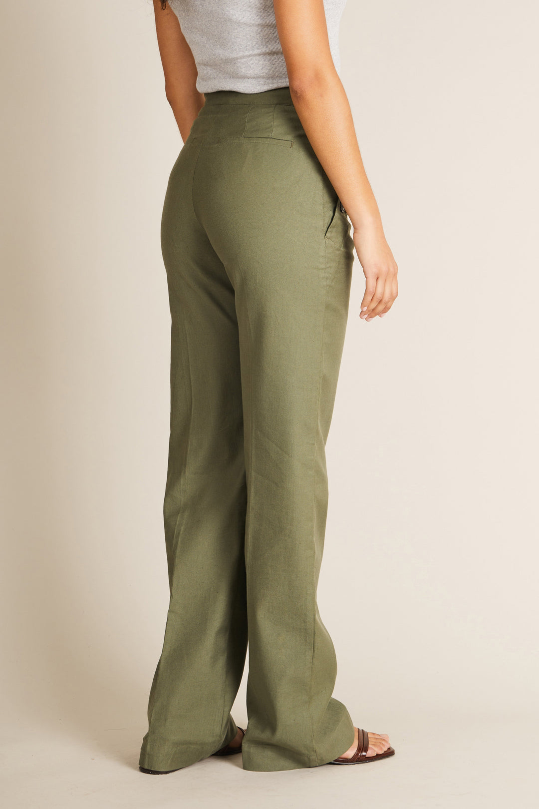 Khaki sailor pants