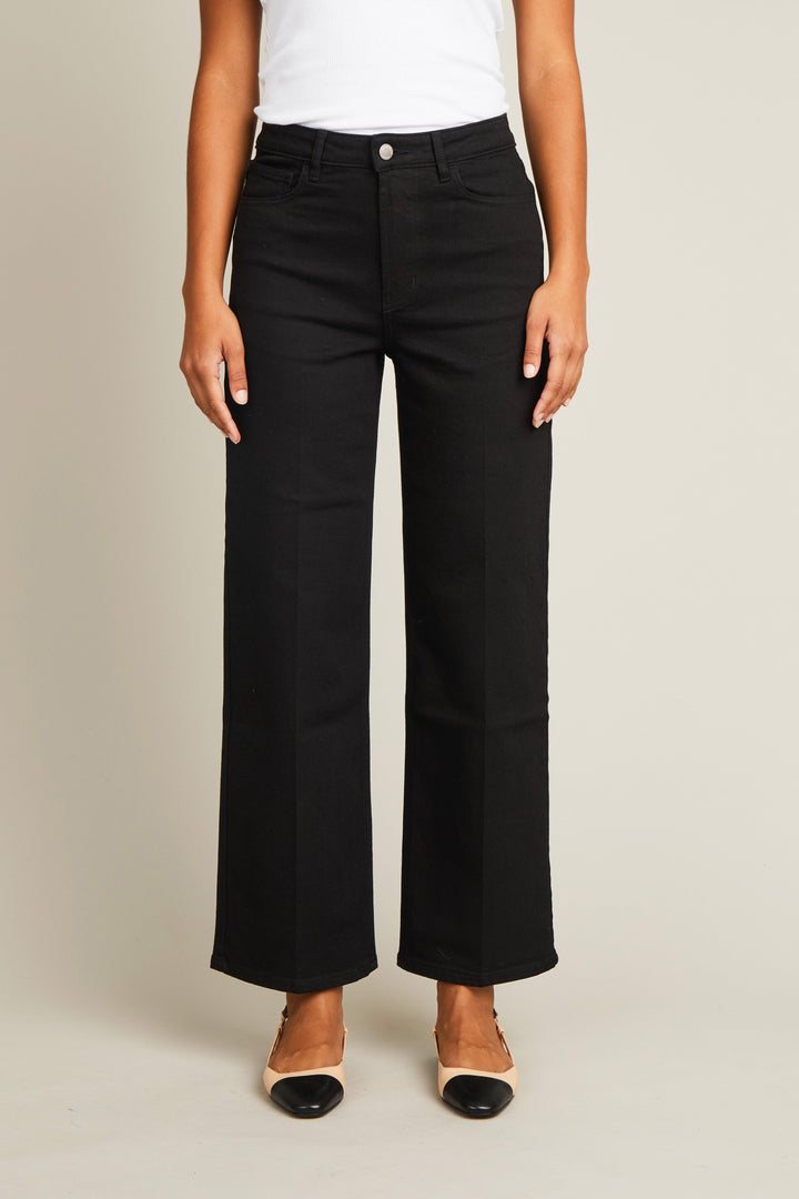 Black flared jeans