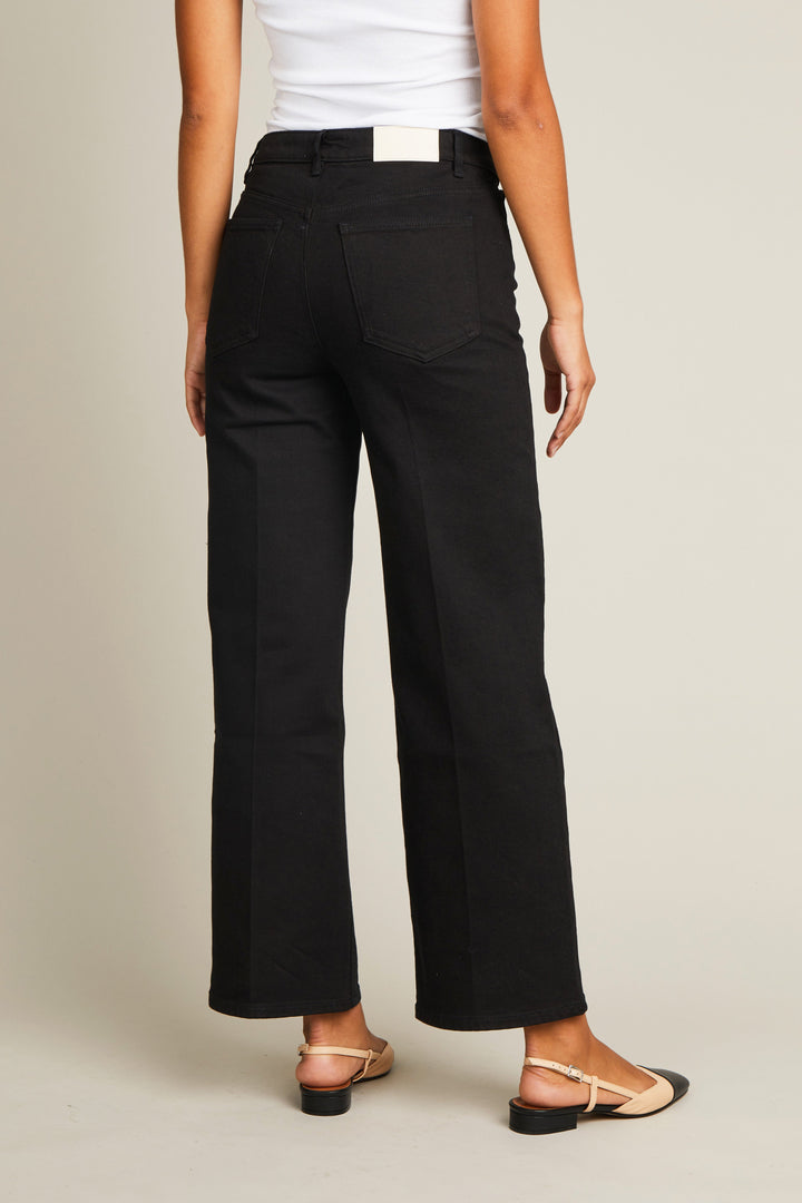 Black flared jeans