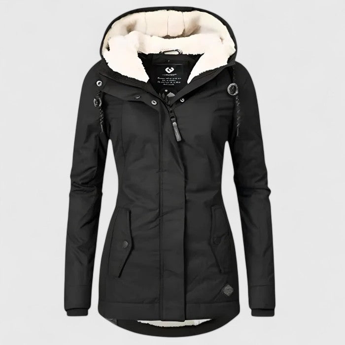 Amélie | Veste d'hiver imperméable avec capuche