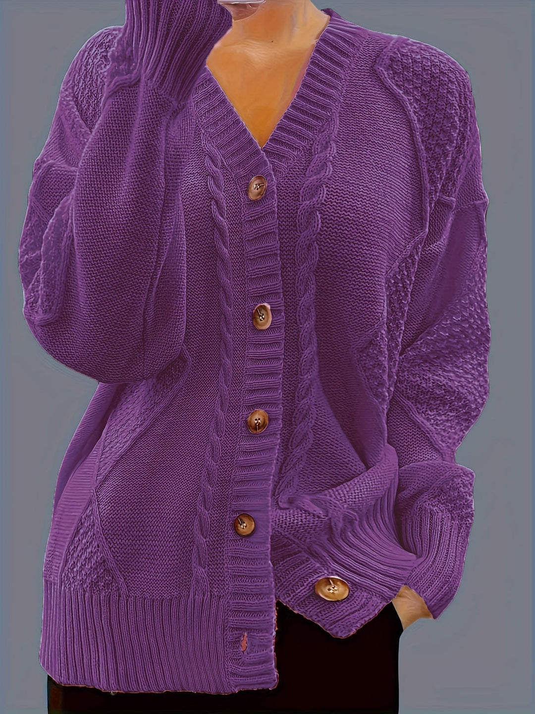 Florine™ | Pull Doux à Motif Floral Torsadé